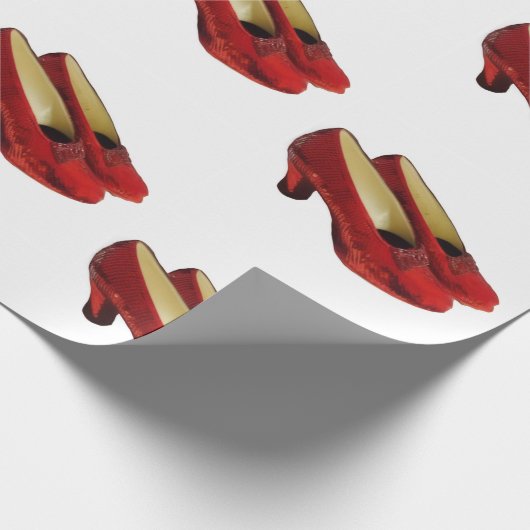 Ruby Red Slippers Schuhwrapping Paper für Oz-Fans Geschenkpapier (Ecke)