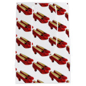 Ruby Red Slippers Shoes Mittlere Geschenktasche Geschenktüte (Rückseite)