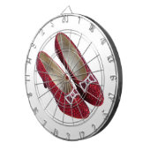 Ruby Red Slippers Shows Wicked Dart Board Dartscheibe (Vorderseite rechts)