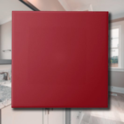 Ruby Red Solid Color | Classic | elegant Fliese