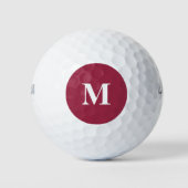Ruby Red Solid Color Golfball (Vorderseite)