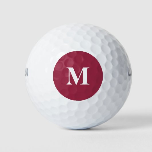 Ruby Red Solid Color Golfball (Vorderseite)