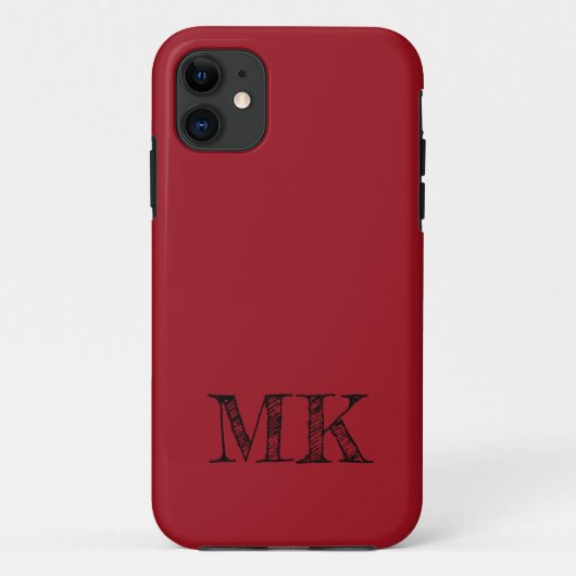 Ruby Red Solid Color | Minimal Case-Mate iPhone Hülle (Rückseite)