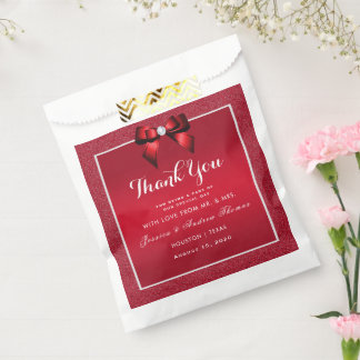 Ruby Red & Stylish Gem Wedding Geschenktütchen