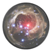Ruby Red Supergiant Star Dust Eishockey Puck (Vorderseite)