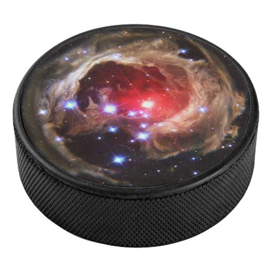 Ruby Red Supergiant Star Dust Eishockey Puck (3/4)