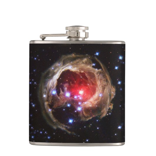 Ruby Red Supergiant Star Dust Flachmann (Vorderseite)