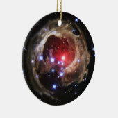 Ruby Red Supergiant Star Dust Keramik Ornament (Rechts)