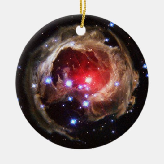 Ruby Red Supergiant Star Dust Keramik Ornament (Vorne)
