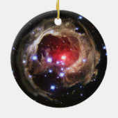 Ruby Red Supergiant Star Dust Keramik Ornament (Hinten)