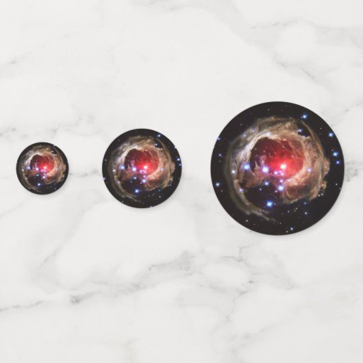 Ruby Red Supergiant Star Dust Konfetti (Rückseiten)