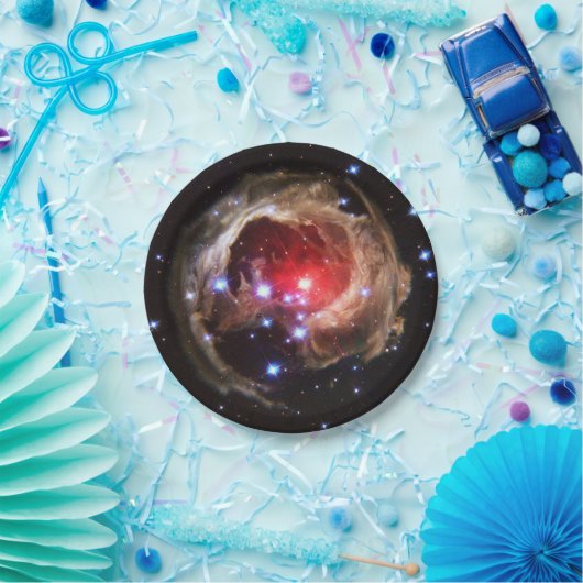 Ruby Red Supergiant Star Dust Pappteller (Party)