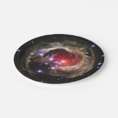 Ruby Red Supergiant Star Dust Pappteller (Schrägansicht)