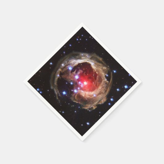 Ruby Red Supergiant Star Dust Serviette (Ecke)