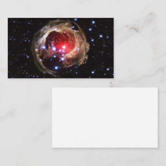 Ruby Red Supergiant Star Dust Visitenkarte (Vorne/Hinten)