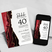 Ruby Red Surprise 40. Jubiläum Einladung