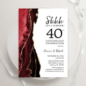 Ruby Red Surprise 40. Jubiläum Einladung