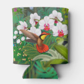 Ruby Red Tropical Hummingbird Can Cooler Dosenkühler (Rückseite)