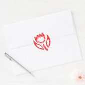 Ruby Red Tulip Stickers (Umschlag)