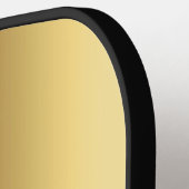 Ruby Red und Gold personalisieren Monogram & Name Pickleball Schläger (Linke Seite)