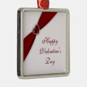 Ruby Red Valentine's Day Ornament Aus Metall (Rechts)