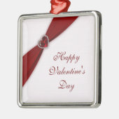 Ruby Red Valentine's Day Ornament Aus Metall (Links)