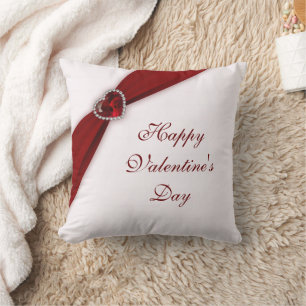 Ruby Red Valentine's Day Throw Kissen