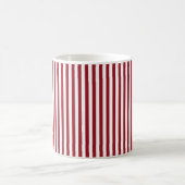 Ruby Red Vertical Stripes Kaffeetasse (Mittel)