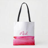 Ruby Red Wassercolor Minimalist Tasche (Vorderseite)