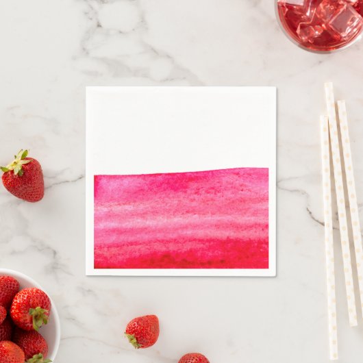 Ruby Red Wassercolor swish Serviette (Beispiel)