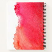 Ruby red watercolor - das kreative Lebensangebot Notizblock (Rückseite)