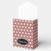 Ruby Red White Blumenmuster Gastgeschenk Geschenkschachtel (Geöffnet)