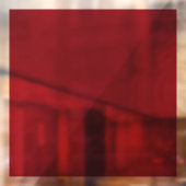 Ruby Red Window Cling 12 Zoll Square Fensteraufkleber (Blatt 2)