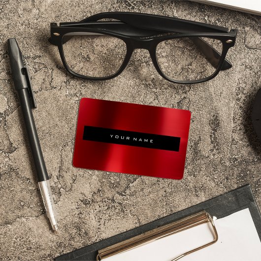 Ruby Red Wine Metallischer Schwarzer Sommelier Sty Visitenkarte