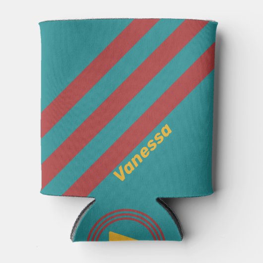 Ruby Reef Streifen mit Namen Dosenkühler (Vorderseite)