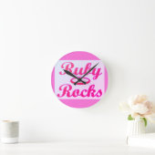Ruby Rocks Design SWEET PINK Runde Wanduhr (Zuhause)