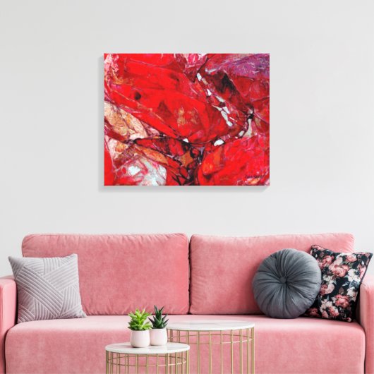 Ruby Rocks Leinwanddruck (Insitu (Wohnzimmer))