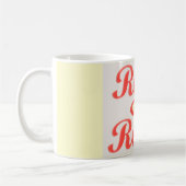 RUBY ROCKS RED AND CREAM KAFFEE TASSE (Links)