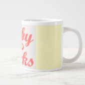 RUBY ROCKS RED AND CREAM KAFFEE TASSE (Rechts)
