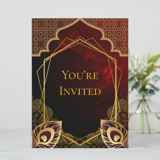 Ruby Room Einladung (Stehend Vorderseite)