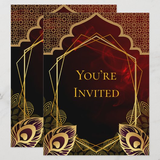 Ruby Room Einladung (Vorne/Hinten)