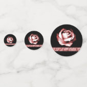 Ruby Rose Polterabend Table Confetti Konfetti (Vorderseiten)