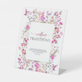 Ruby Rose Wedding Traditions Brautparty Sockelschild (Vorderseite)