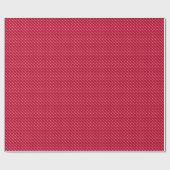 Ruby Rot, Emaille-Look, gepolstertes Gitter Geschenkpapier (Flach)