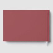 Ruby Rote Hochzeit Gästebuch (Rückseite)