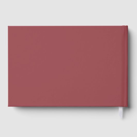 Ruby Rote Hochzeit Gästebuch (Rückseite)