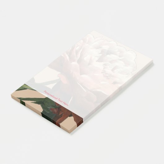 Ruby-Rote Rose mit weißen Akzenten Post-it Klebezettel (angewinkelt)