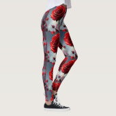 Ruby Rote Rose Stem and Buds, Leggings (Rechts)