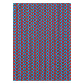 Ruby rote Sterne auf türkisfarbenem Hintergrund Tischdecke (Vorderseite)