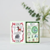 Ruby - Rubidium Horn Einhorn Spielkarte Postkarte (Stehend Vorderseite)